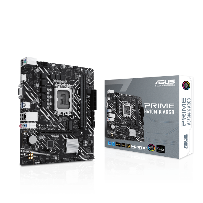 Asus Motherboard H610M K ARGB DDR5 Asus Motherboard H610M K ARGB DDR5